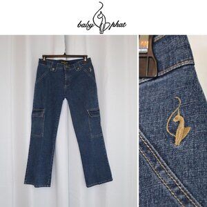 Vintage Y2K Baby Phat Cargo Jeans Sz 2